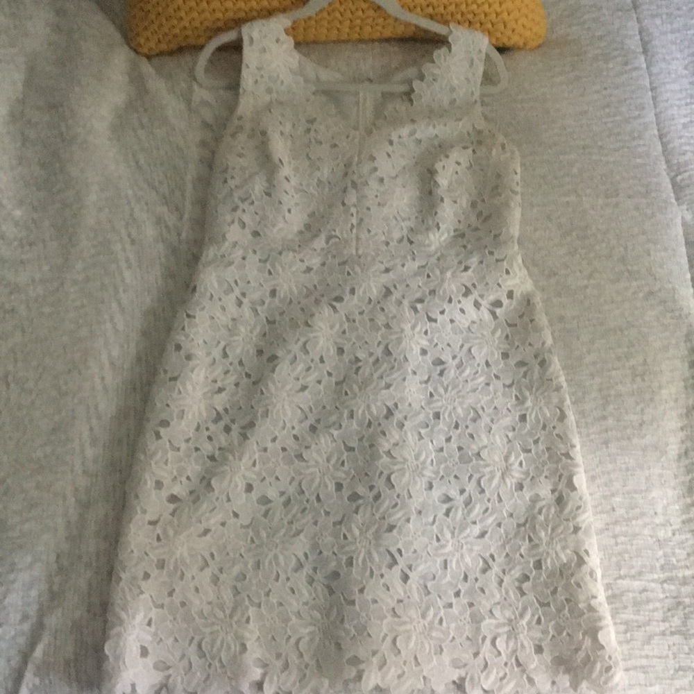 Loft Fitted V-Neck Dress RESERVED
